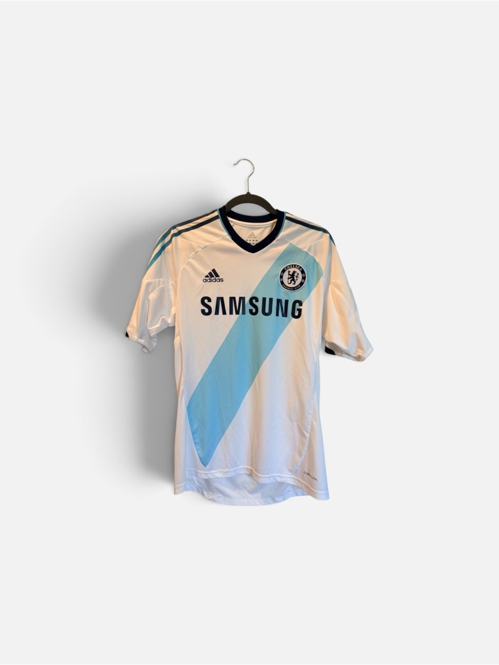 Chelsea FC adidas White and Light Blue Chelsea Men's Football Jersey - Picture 2 of 7